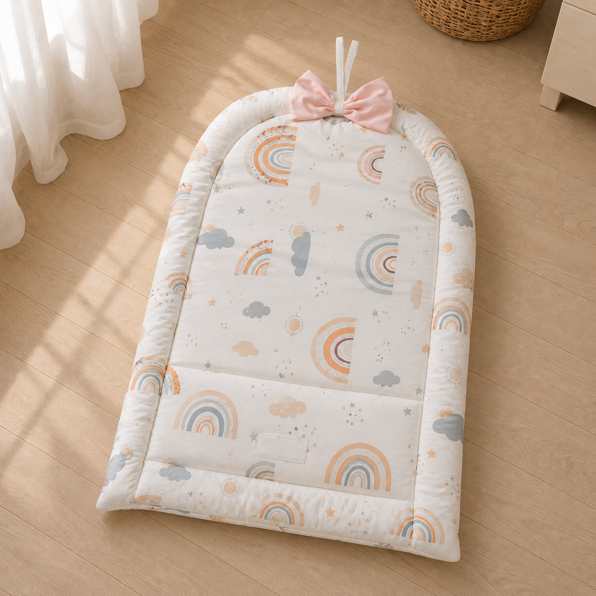 مفرش تغيير كلاودي هاجز - Changing Mat – Cloudy Hugs | Luly Baby - مفرش تغيير حفاضات عملي ومقاوم للماء لتغيير الحفاض بسهولة وأمان