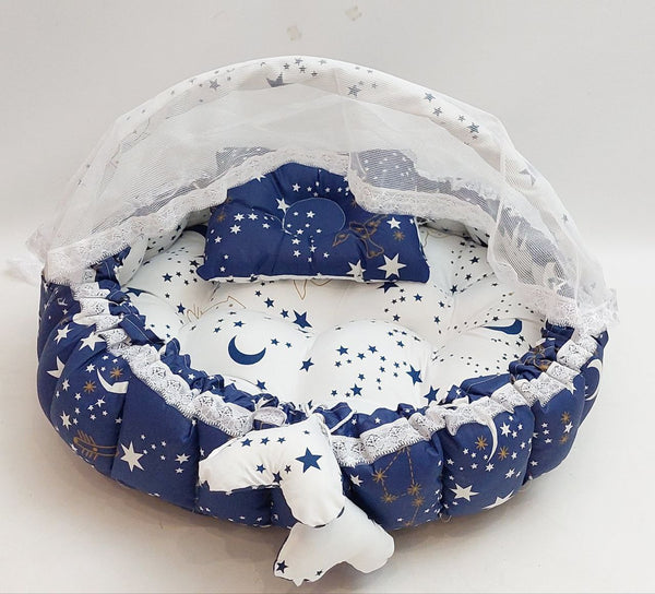 Circular Baby Nest - Navy