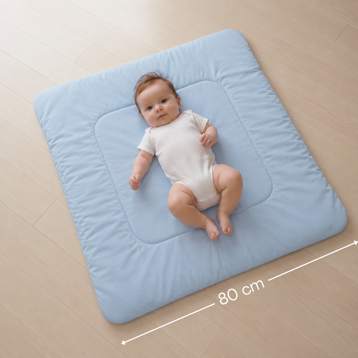 Baby Swaddle Blanket – Sky Blue