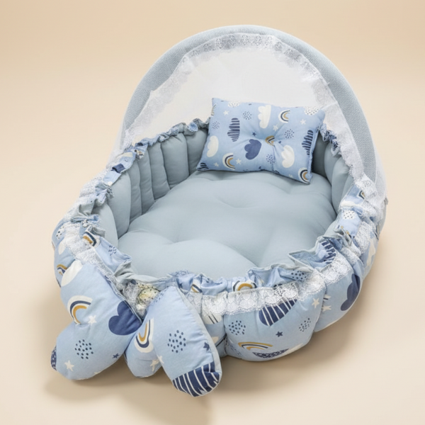 Oval Baby Nest – Grey