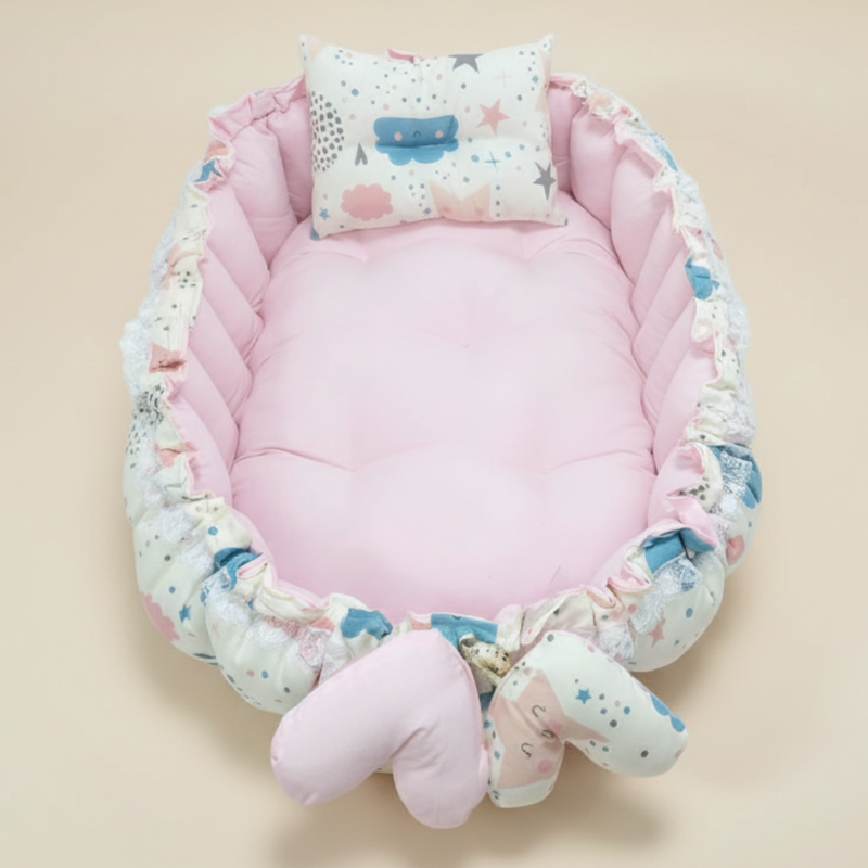 Oval Baby Nest - Pink