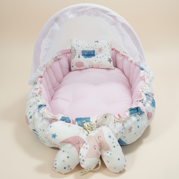 Oval Baby Nest - Pink