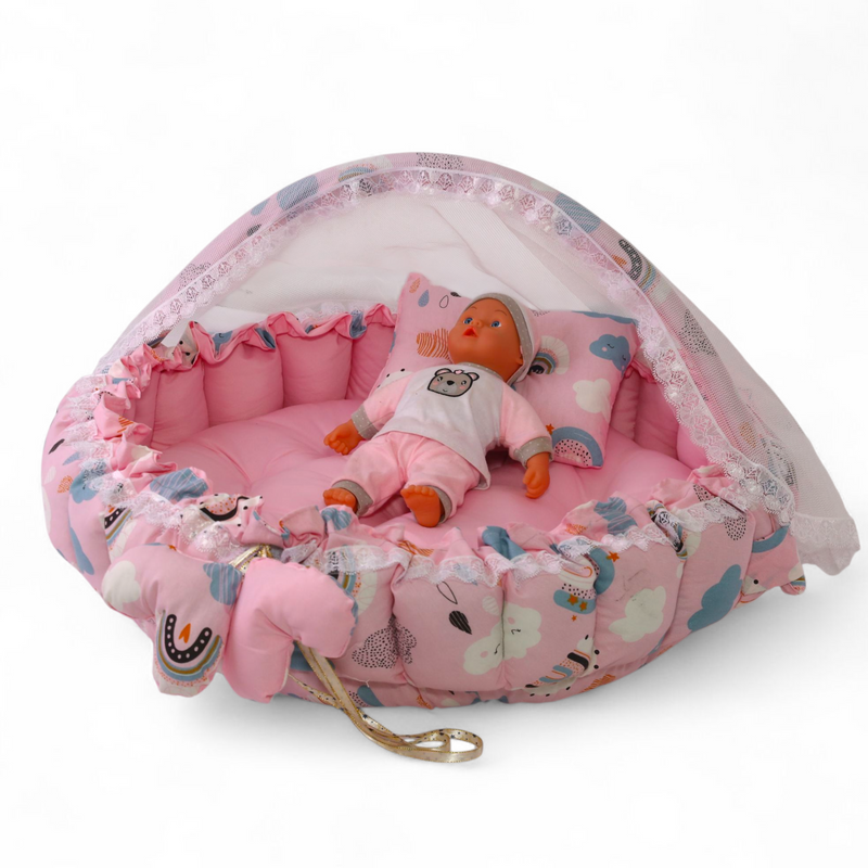 Circular Baby Nest - Pink