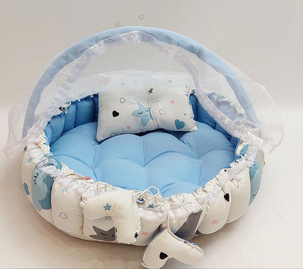 Circular Baby Nest – Baby Blue