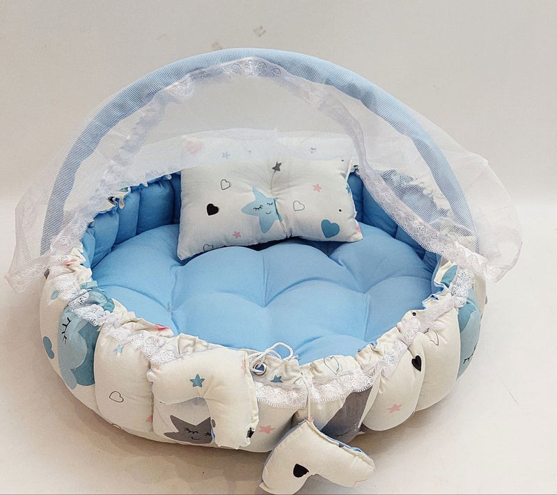 Circular Baby Nest – Baby Blue