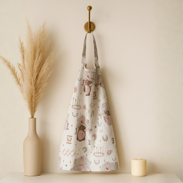 Nursing Cover - Beige Creamy Monkey