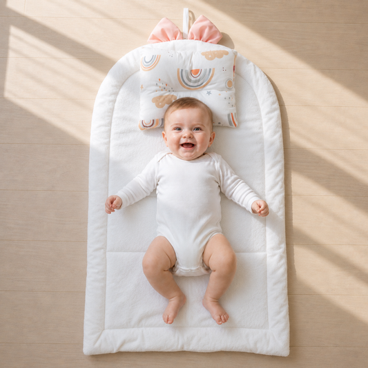 مفرش تغيير كلاودي هاجز - Changing Mat – Cloudy Hugs | Luly Baby - مفرش تغيير حفاضات عملي ومقاوم للماء لتغيير الحفاض بسهولة وأمان
