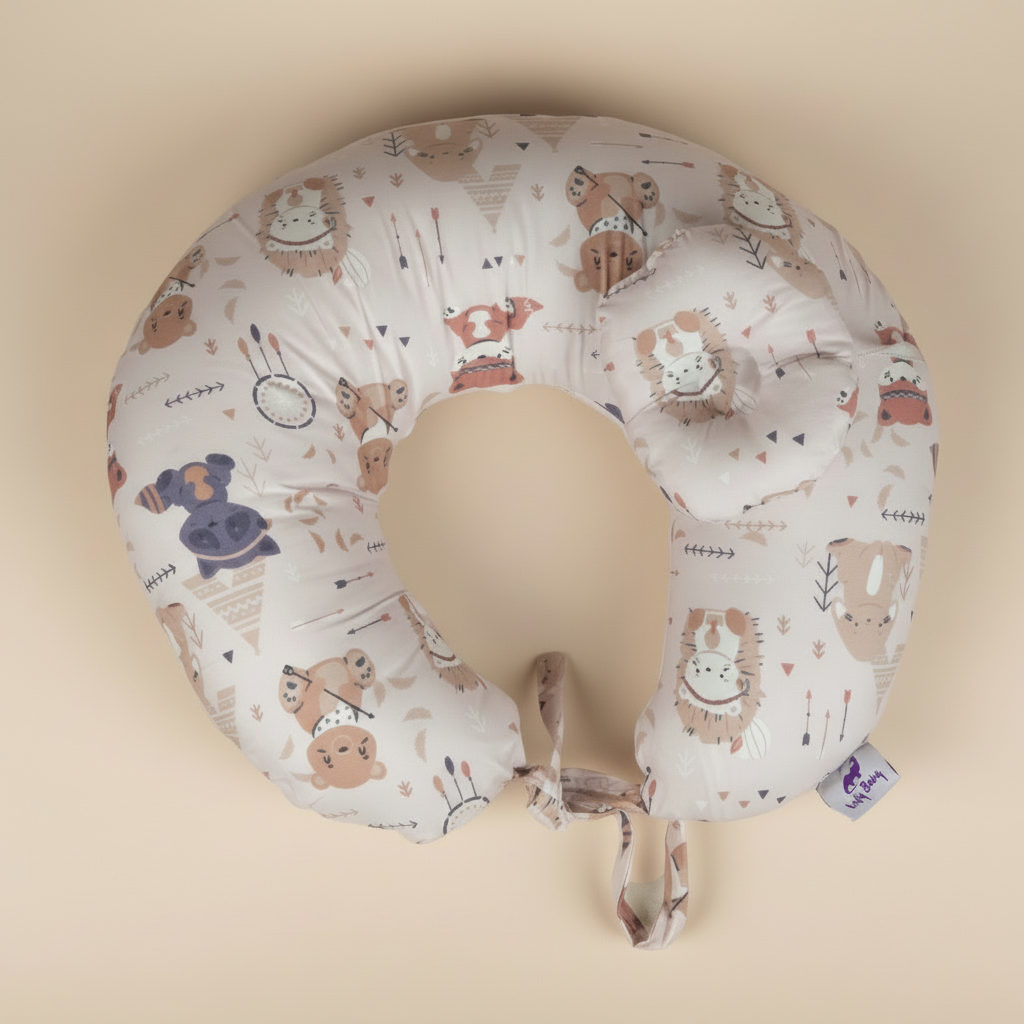 وسادة الرضاعة - دريمي بير - Nursing Pillow – Dreamy Bear | Luly Baby - وسادة رضاعة مريحة تدعم وضعية صحية للأم والطفل أثناء الرضاعة