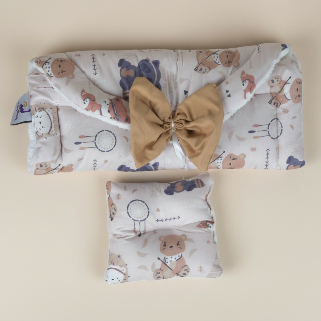 مفرش تغيير دريمي بير - Changing Mat – Dreamy Bear | Luly Baby - مفرش تغيير حفاضات عملي ومقاوم للماء لتغيير الحفاض بسهولة وأمان