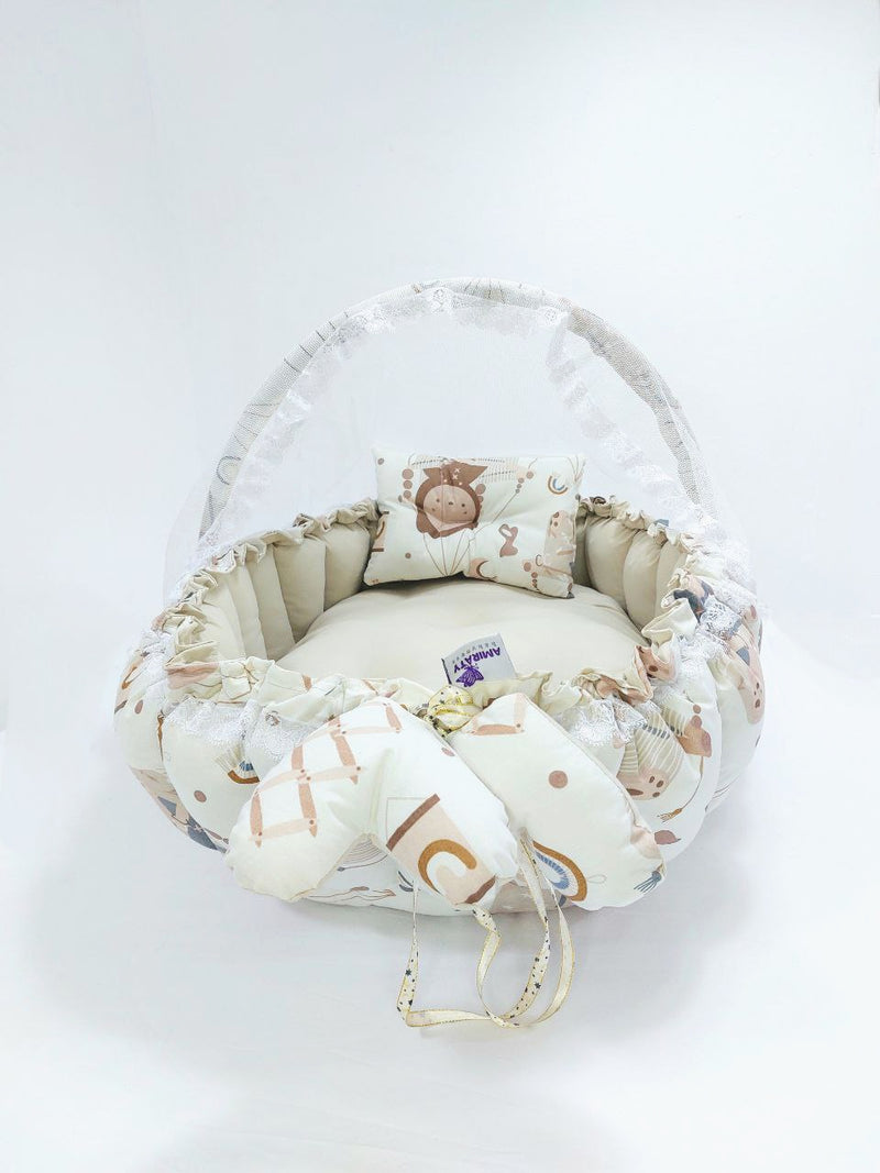 Oval Baby Nest - Beige