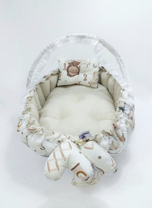 Oval Baby Nest - Beige