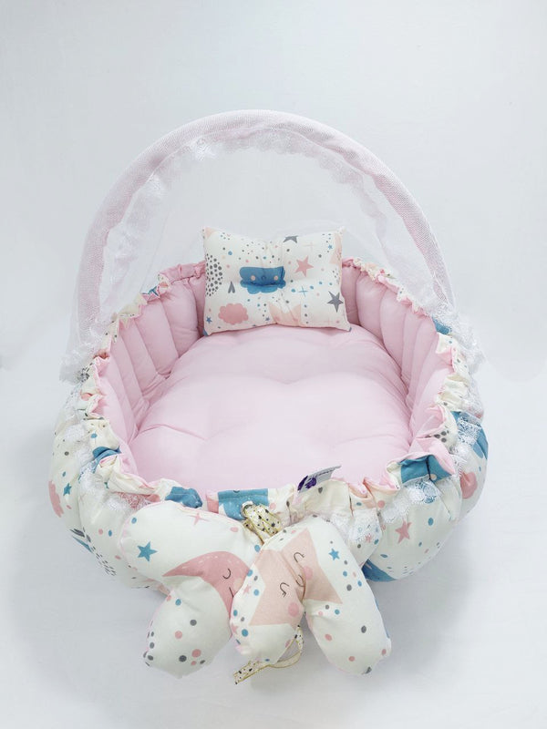 Oval Baby Nest - Pink