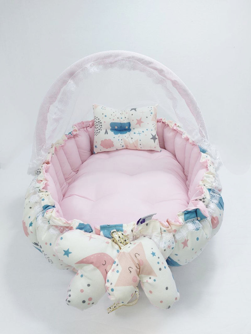 Oval Baby Nest - Pink