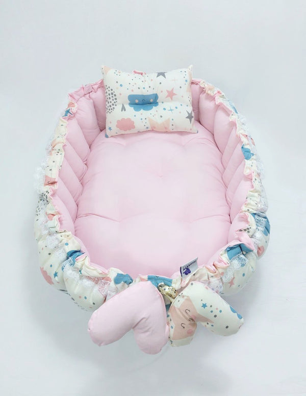 Oval Baby Nest - Pink