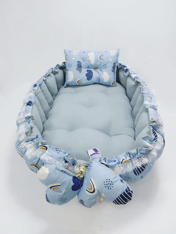 Oval Baby Nest – Grey