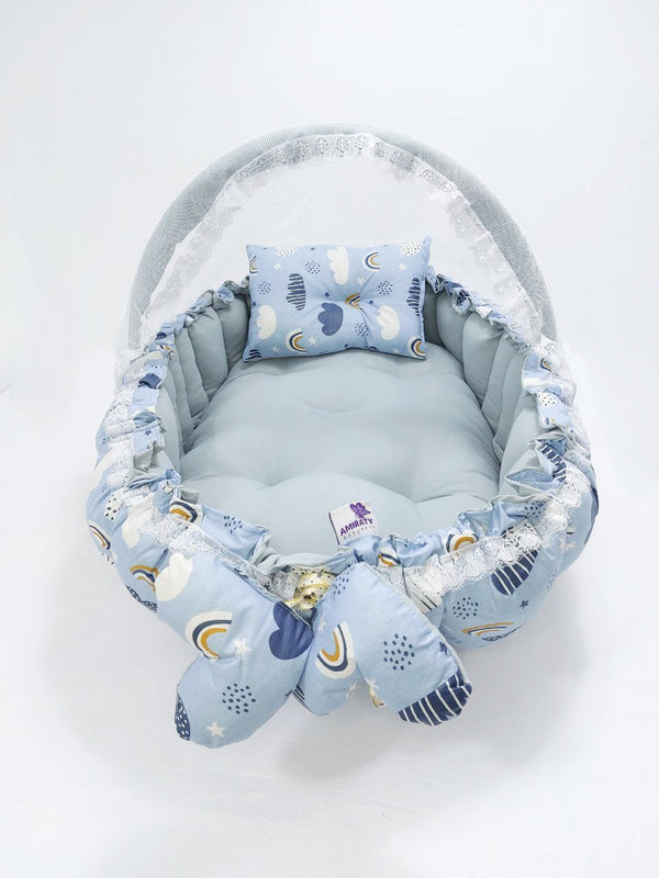 Oval Baby Nest – Grey