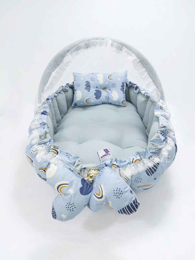 Oval Baby Nest – Grey