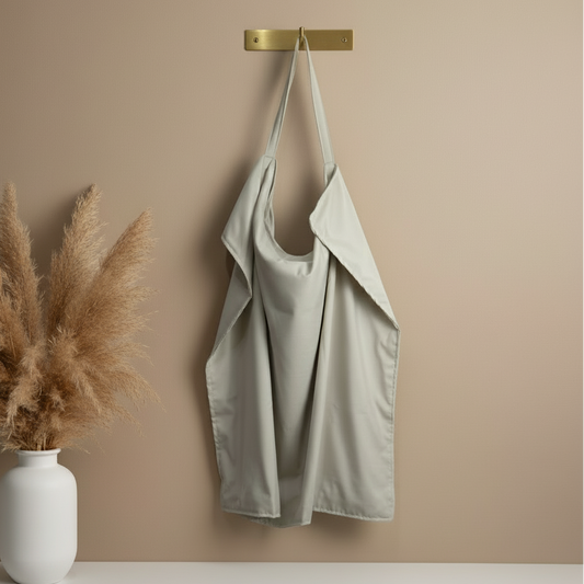 غطاء الرضاعة – بيج سادة - Nursing Cover - Plain Beige | Luly Baby - غطاء رضاعة عملي يمنح الأم خصوصية وراحة أثناء الرضاعة الطبيعية