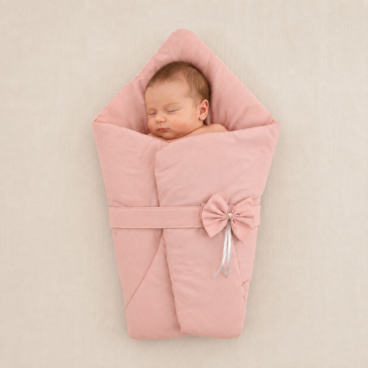 Baby Swaddle Blanket – Pastel Pink