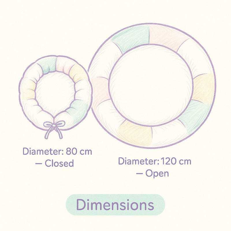 Circular Baby Nest – Gray