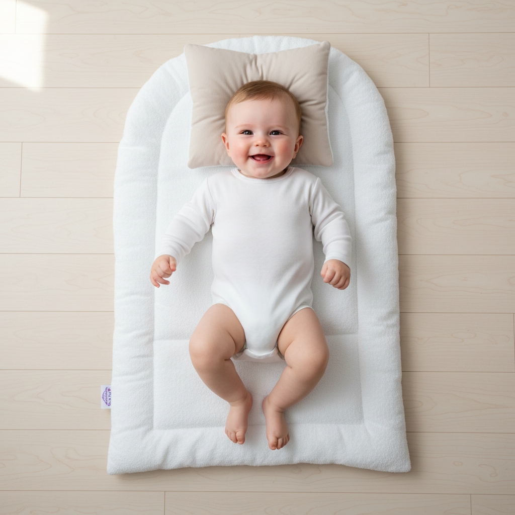 مفرش تغيير بلين بيج - Changing Mat – Plain Beige | Luly Baby - مفرش تغيير حفاضات عملي ومقاوم للماء لتغيير الحفاض بسهولة وأمان