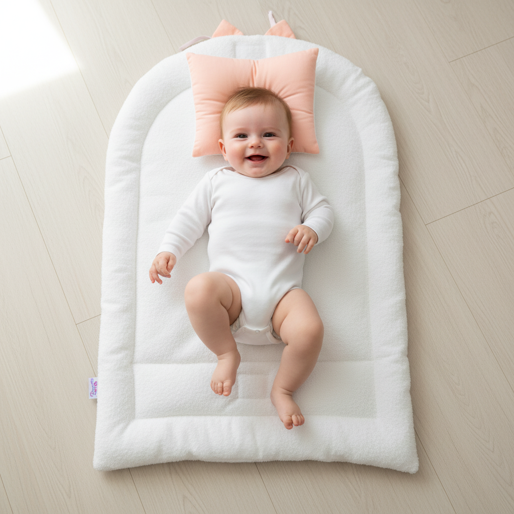 مفرش تغيير باستيل بينك - Changing Mat – Pastel Pink | Luly Baby - مفرش تغيير حفاضات عملي ومقاوم للماء لتغيير الحفاض بسهولة وأمان