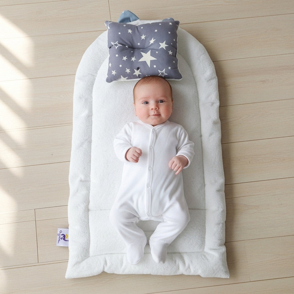 مفرش تغيير جراي ستار - Changing Mat – Gray star | Luly Baby - مفرش تغيير حفاضات عملي ومقاوم للماء لتغيير الحفاض بسهولة وأمان