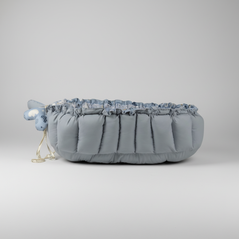 Oval Baby Nest – Sky Blue