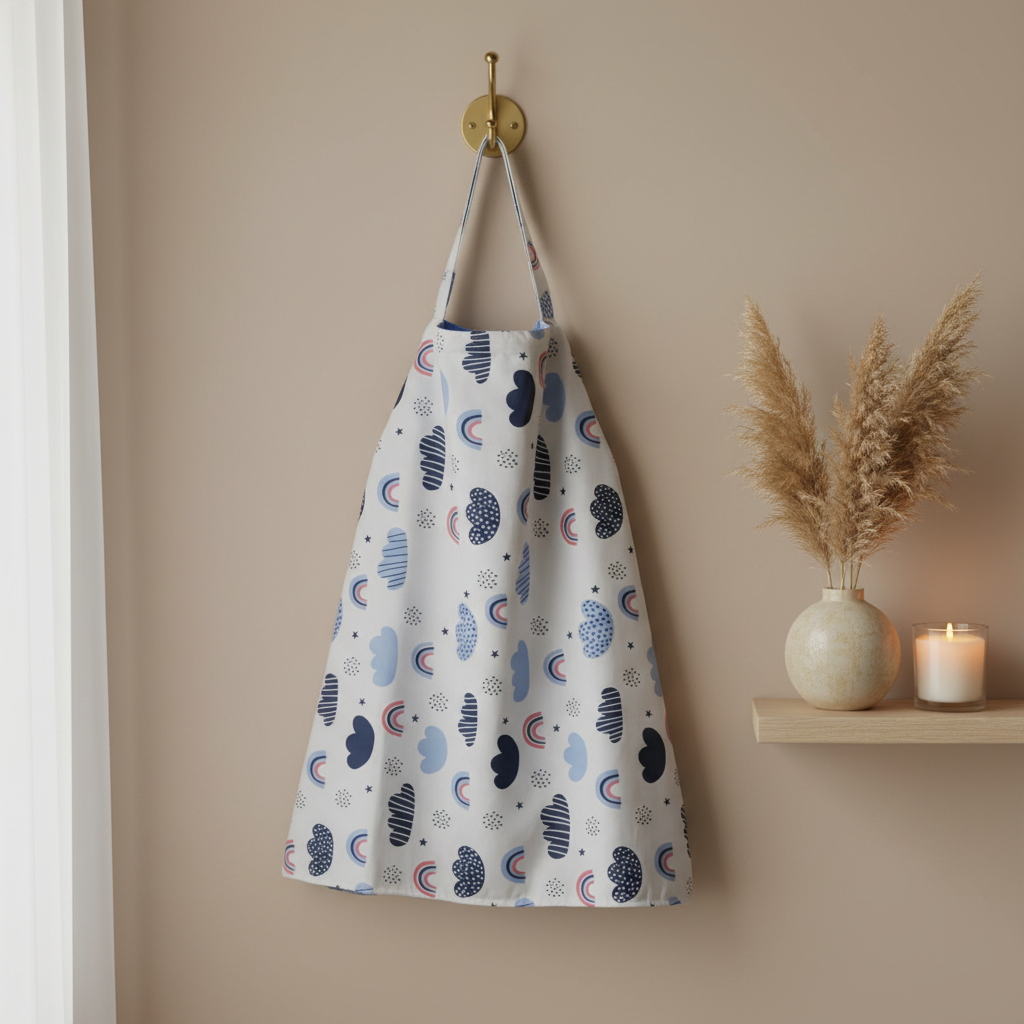 غطاء الرضاعة – سماء ليلية حالمة - Nursing Cover - Dreamy Night Sky | Luly Baby - غطاء رضاعة عملي يمنح الأم خصوصية وراحة أثناء الرضاعة الطبيعية