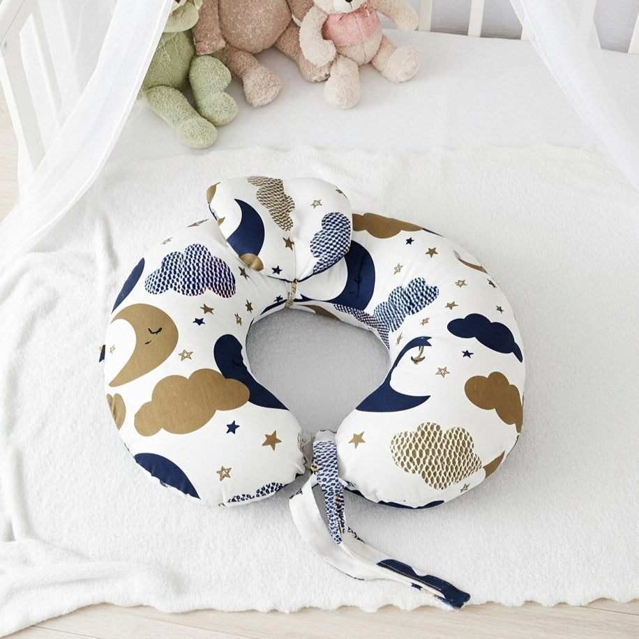 وسادة الرضاعة – تيراكوتا كلاود - Nursing Pillow –Terracotta Cloud | Luly Baby - وسادة رضاعة مريحة تدعم وضعية صحية للأم والطفل أثناء الرضاعة