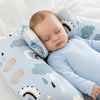 Nursing Pillow – Light blue rainbow