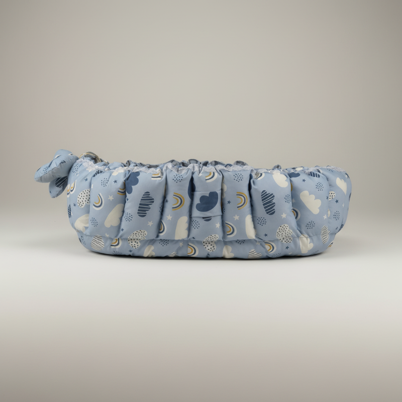 Oval Baby Nest – Sky Blue