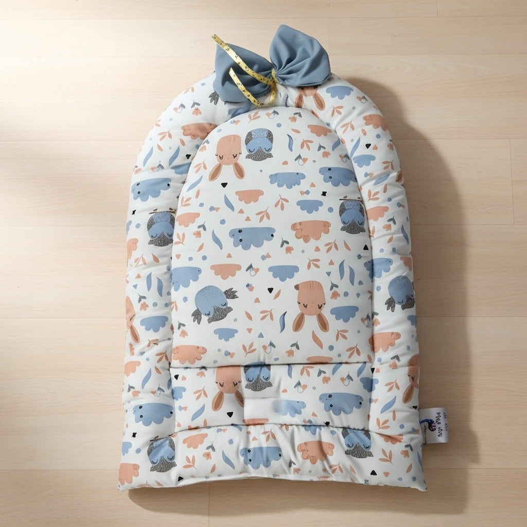 مفرش تغيير جراي هاش - Changing Mat - Gray Hush | Luly Baby - مفرش تغيير حفاضات عملي ومقاوم للماء لتغيير الحفاض بسهولة وأمان