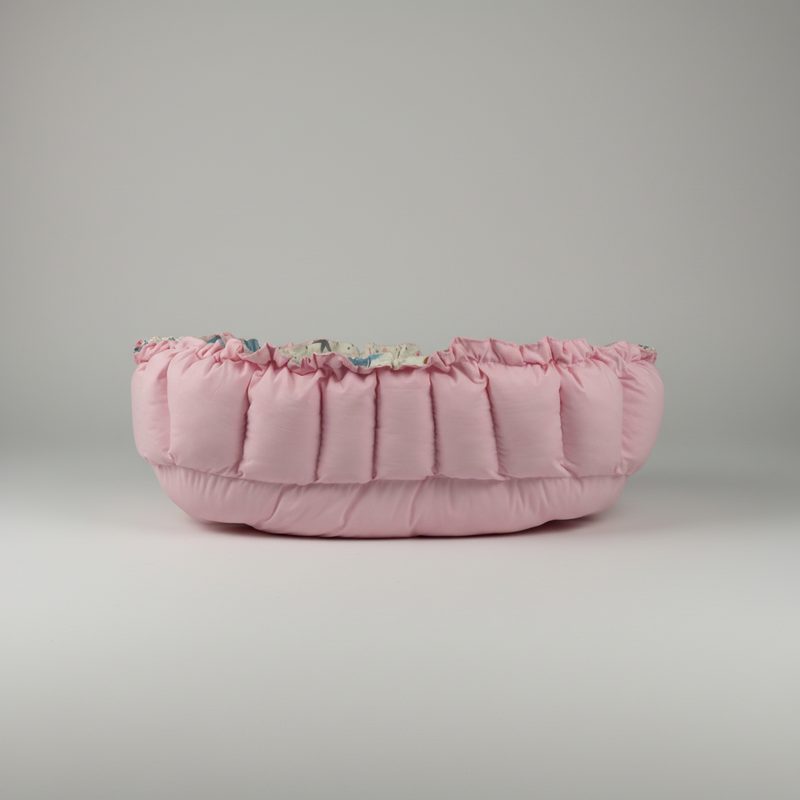 Oval Baby Nest - Pink Stars