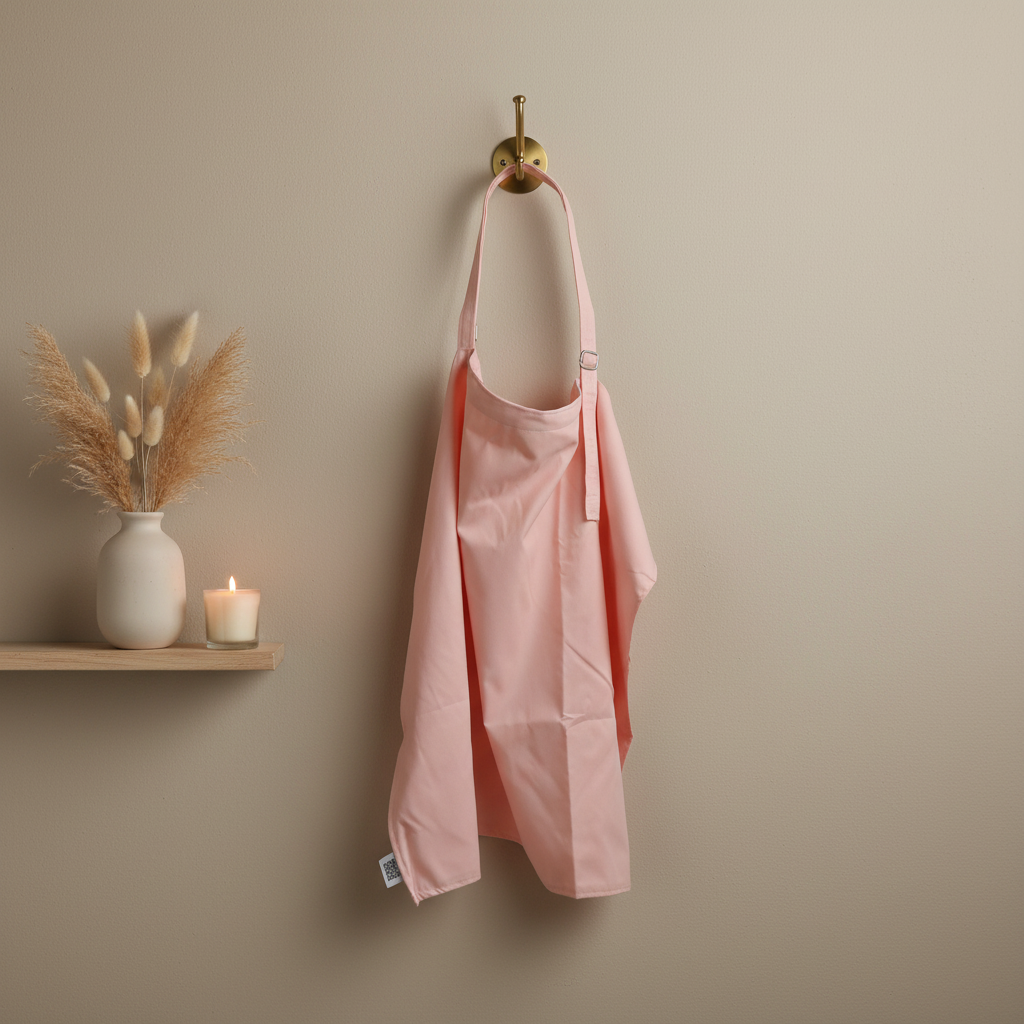غطاء الرضاعة – وردي فاتح - Nursing Cover - Pastel Pink | Luly Baby - غطاء رضاعة عملي يمنح الأم خصوصية وراحة أثناء الرضاعة الطبيعية