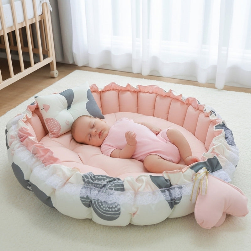 Circular Baby Nest – Rose Cloud