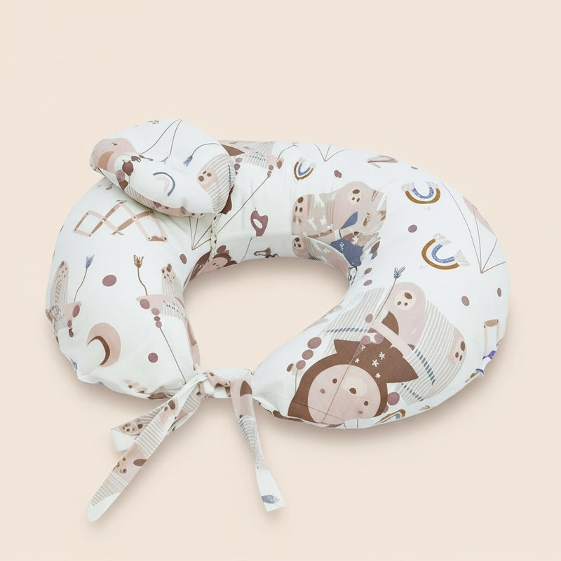 Nursing Pillow - Beige Creamy Monkey