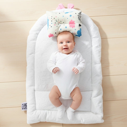 مفرش تغيير بينك ستارز - Changing Mat – Pink Stars | Luly Baby - مفرش تغيير حفاضات عملي ومقاوم للماء لتغيير الحفاض بسهولة وأمان