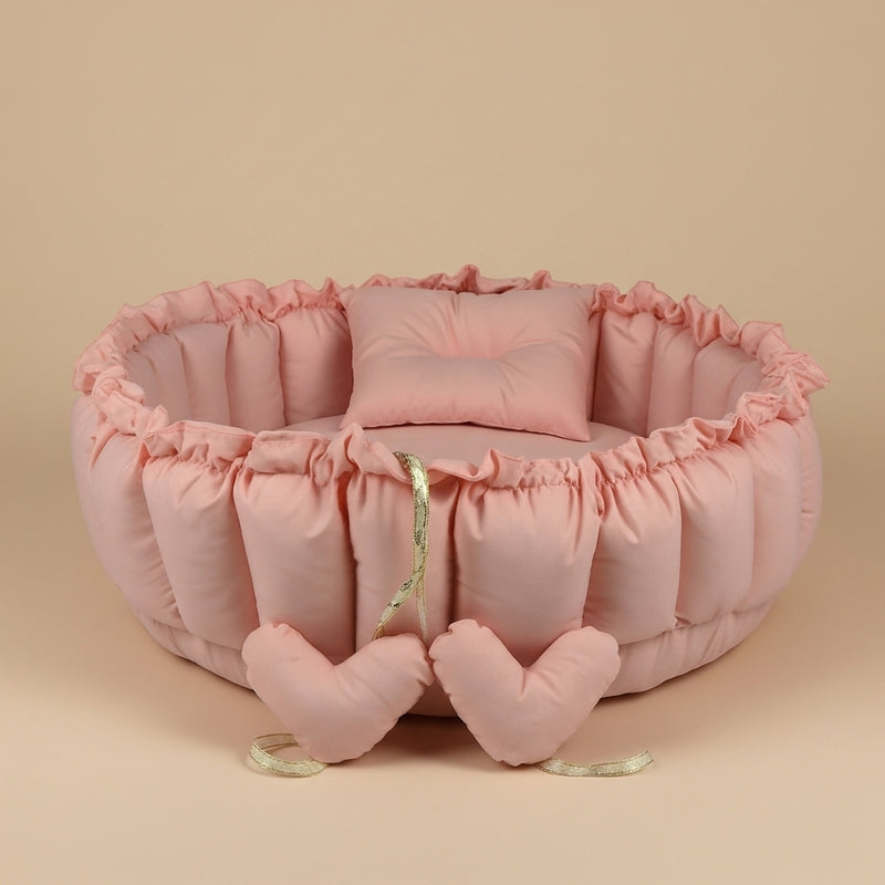 Circular Baby Nest – Pastel Pink