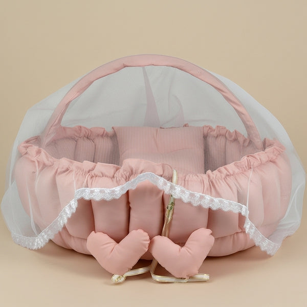 Circular Baby Nest – Pastel Pink
