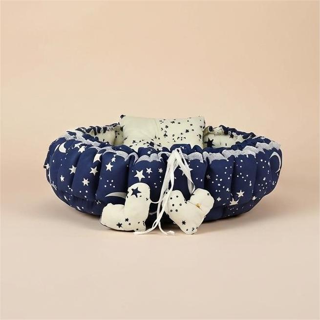 Circular Baby Nest - Navy