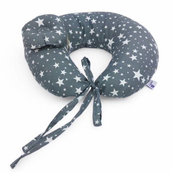 Nursing Pillow – Gray star pattern