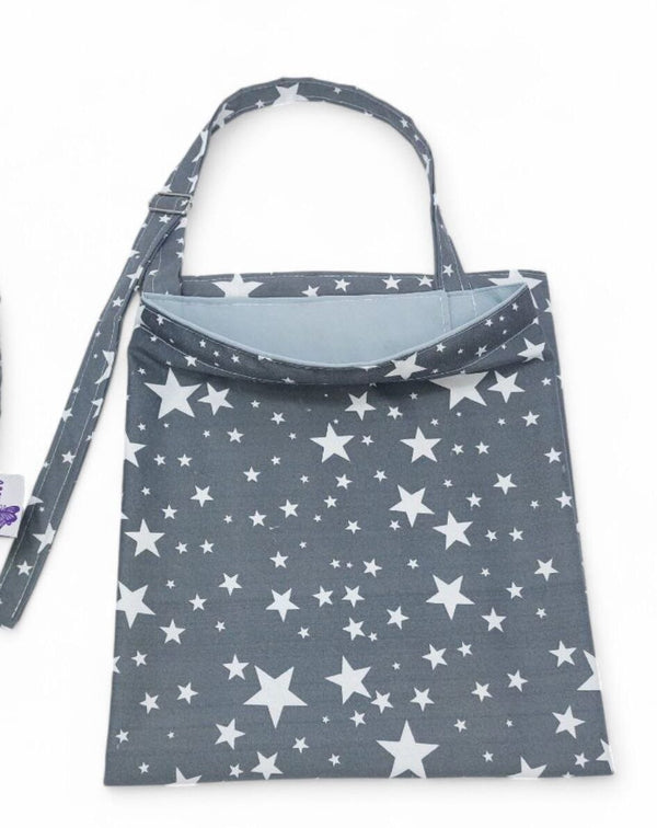 Nursing Cover – Gray star pattern