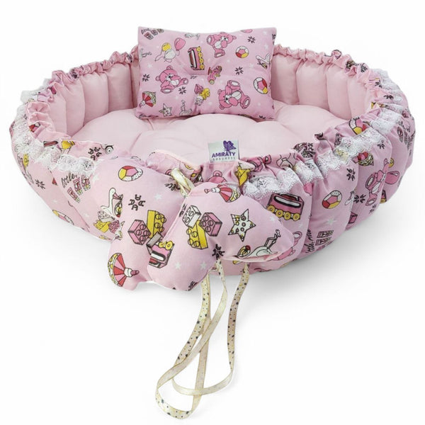 Circular Baby Nest - Playful Pink Nest