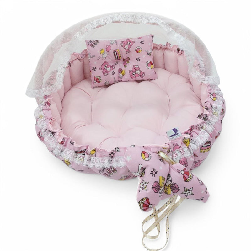 Circular Baby Nest - Playful Pink Nest