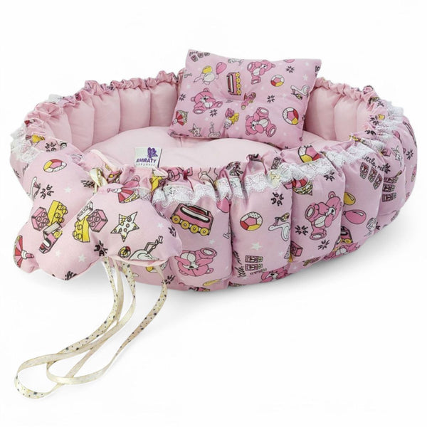 Circular Baby Nest - Playful Pink Nest