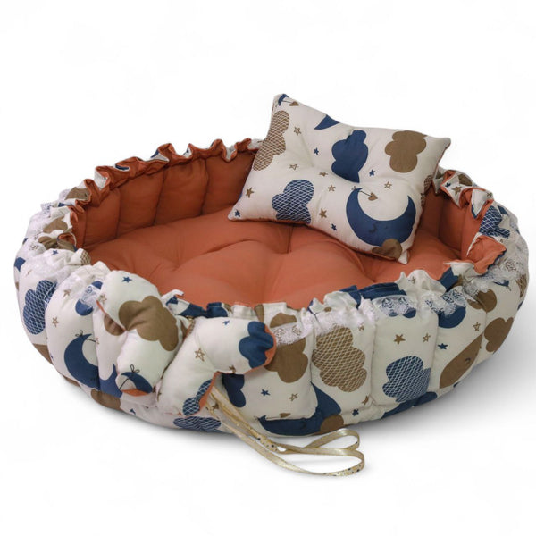 Circular Baby Nest – Terracotta Cloud